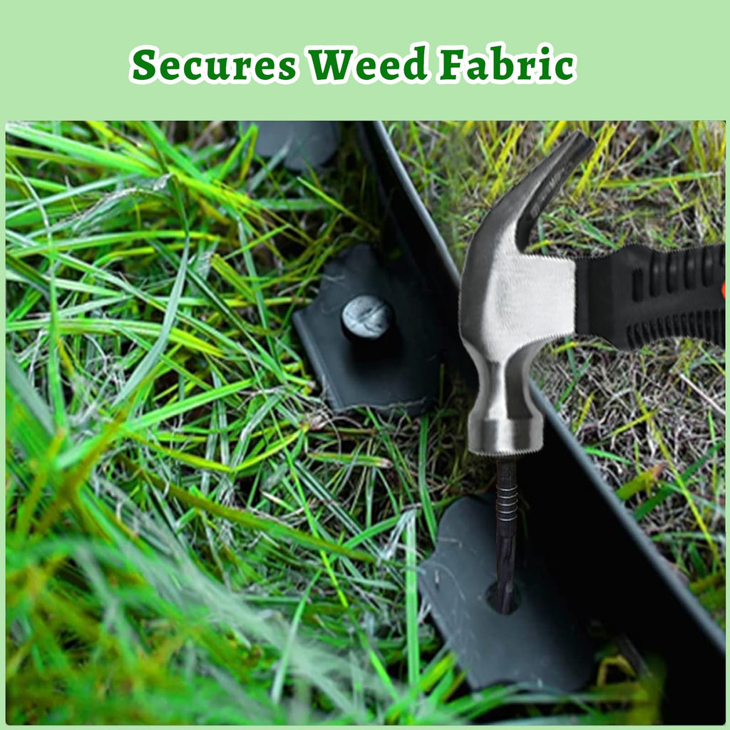 40 ft Fence Edging for Landscaping Include Garden Pruning Scissors,40 Spikes,40 ft Lawn Edging Edging for Landscaping Edging and Garden Edging and Garden Border(Black-40ft)