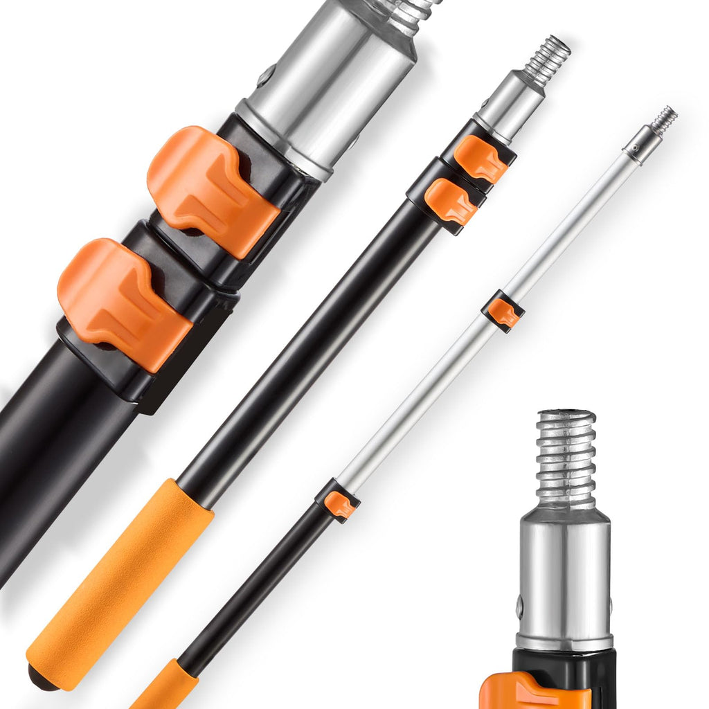 VEVOR Telescopic Extension Pole, 2-4 FT Multi-Purpose Extendable Pole, Sturdy Aluminum Alloy Paint Pole Extension with Flip-Lock Design, High Reach Roller Stick for Painting, Dusting and Cleaning