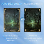 1000 Counts Card Sleeves, Matte Clear Card Sleeves Deck Card Protectors, Trading Card Sleeve Fit for MTG, Baseball, Sports, Game Cards (Matte Clear)