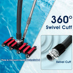 Sepetrel Manual Pool Vacuum Hose 1-1/2" x 25ft, Kink-Free Swivel Cuff Heavy Duty Spiral Wound Pool Cleaner Hose for Inground & Above Ground Pools, Skimmer,Not for Automatic Cleaners