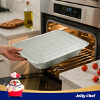 9x13 Aluminum Foil Pans with Lids (25 Pack) Disposable Tin Foil Pans