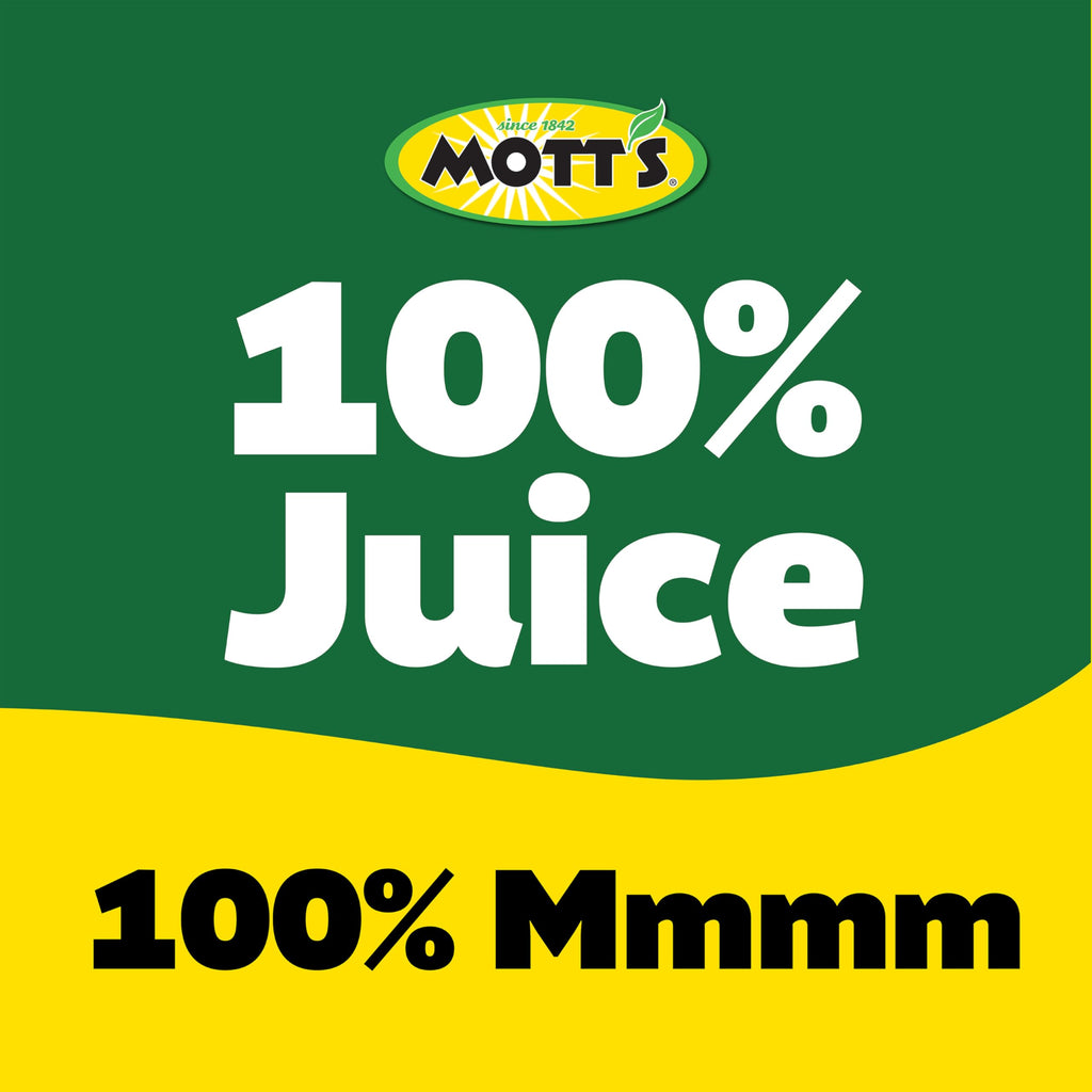 Mott's 100% Original Apple Juice, 8 Fl Oz Bottles, 24 Count (4 Packs Of 6), 2 Servings Of Fruit, 100% Fruit Juice, Gluten-free, Caffeine-free, Kosher, Contains No Artificial Colors Or Sweeteners
