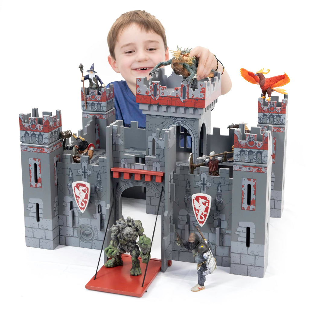 Papo - Medieval & Fantasy - Fantasy Castle - 60053 - Wooden playset for Figurines - Collectible - for Children - Suitable for Boys and Girls - from 3 Years Old