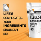 It's Just - Allulose, Sugar Substitute, Keto Friendly Sweetener, Non-Glycemic, Non-GMO (4.5lb)