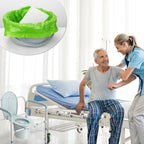 BOOWOO Bedside Commode Liners with Absorbent Pads, Disposable Commode Bags/Pads, Scented Adult Potty Chair Liners, Portable Commode Poop Bag for Commode Chair, Bedpan, Bucket Toilet, 50 Bags+50 Pads