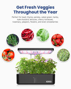 iDOO 12Pods Hydroponics Growing System Garden with LED Grow Light