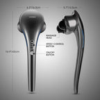 HANGSUN Cordless Neck Back Masssger Handheld Deep Tissue Percussion Massage for Shoulder, Leg, Calf, Foot, Muscle Pain Relief MG700 Rechargeable Electric Double Head Full Body Massagers
