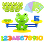 lonfypeng Frog Balance Counting Toys, Cool Math Learning Games for Boys and Girls, Educational Number Preschool Toy, Fun Children's Gift STEM Math Games for Kids Age 3+ (63 PCS)