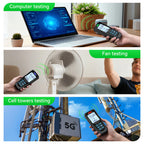 EMF Meter 5G RF Detector – Electric, Magnetic & Radio Frequency Field Tester up to 10GHz, Multi-Sensor EMF Detector for Power Lines, WiFi/Cell Phones, Smart Meters – LCD Display Sound & LED Alerts