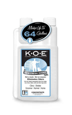 Odorcide K.O.E Kennel Odor Eliminator Concentrate, Fresh Scent, 16 oz - Non-Enzymatic Formula for Cages, Runs, Home and Kennel Use