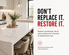Instant Install 29 Complete - 4 oz Epoxy Permanent Repair Kit with EZ-Tint 10 g 5-Pack, Mixing Sticks, Razor, & Shaping Strip - Granite, Marble, & Tile - Rebonds & Rebuilds - Dry in 29 Minutes