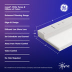 GE Cync Reveal HD+ Smart Undercabinet Light Fixture, Color Changing Undercab Light, Smart Wi-Fi Kitchen Light, Works with Alexa and Google Home, 18-in Bar, 93131251