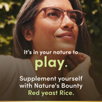 Nature's Bounty Red Yeast Rice, Herbal Supplement, 600mg, 250 Capsules