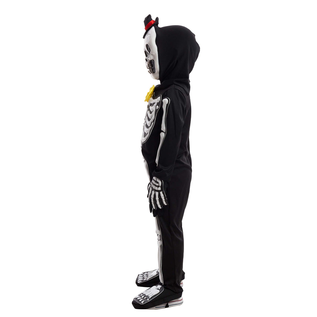 Spooktacular Creations Glows in the Dark Skeleton Costume for Boys, Halloween Skeleton Costume, Bone Jumpsuit for Kids