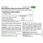Evalar Melissa Mint Siberian Herbs Relaksozan 40 Tabs