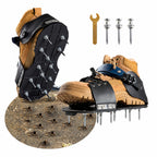 Aerator Shoes, Lawn Aerator Shoes for grass with Foot Protection ,Aeration Shoes for Lawn with Adjustable Strap, Pre-Assembled Aerating Shoes for Lawns, Gardens, and Courtyards (Black&Dark Blue)