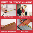 Tape Measure 25 ft, 10 Pack Bulk Easy Read Measurement Tape, Self-Locking Measuring Tape Retractable 25 FT by 1 in