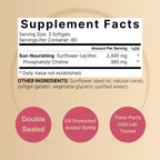 NatureBell Sunflower Lecithin - 240 Softgels - 2,400mg Cold Pressed Sunflower Lecithin - with Naturally Occurring Phosphatidyl Choline - for Lactation & Normal Milk Flow Support*