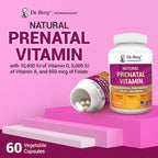 Dr. Berg Natural Prenatal Vitamins for Women (Pregnant & Nursing) - Prenatal Vitamins with Folate, Vitamins, Minerals, Omegas, &11 Powerful Superfoods - Womens Prenatal Multivitamin - 60 Capsules
