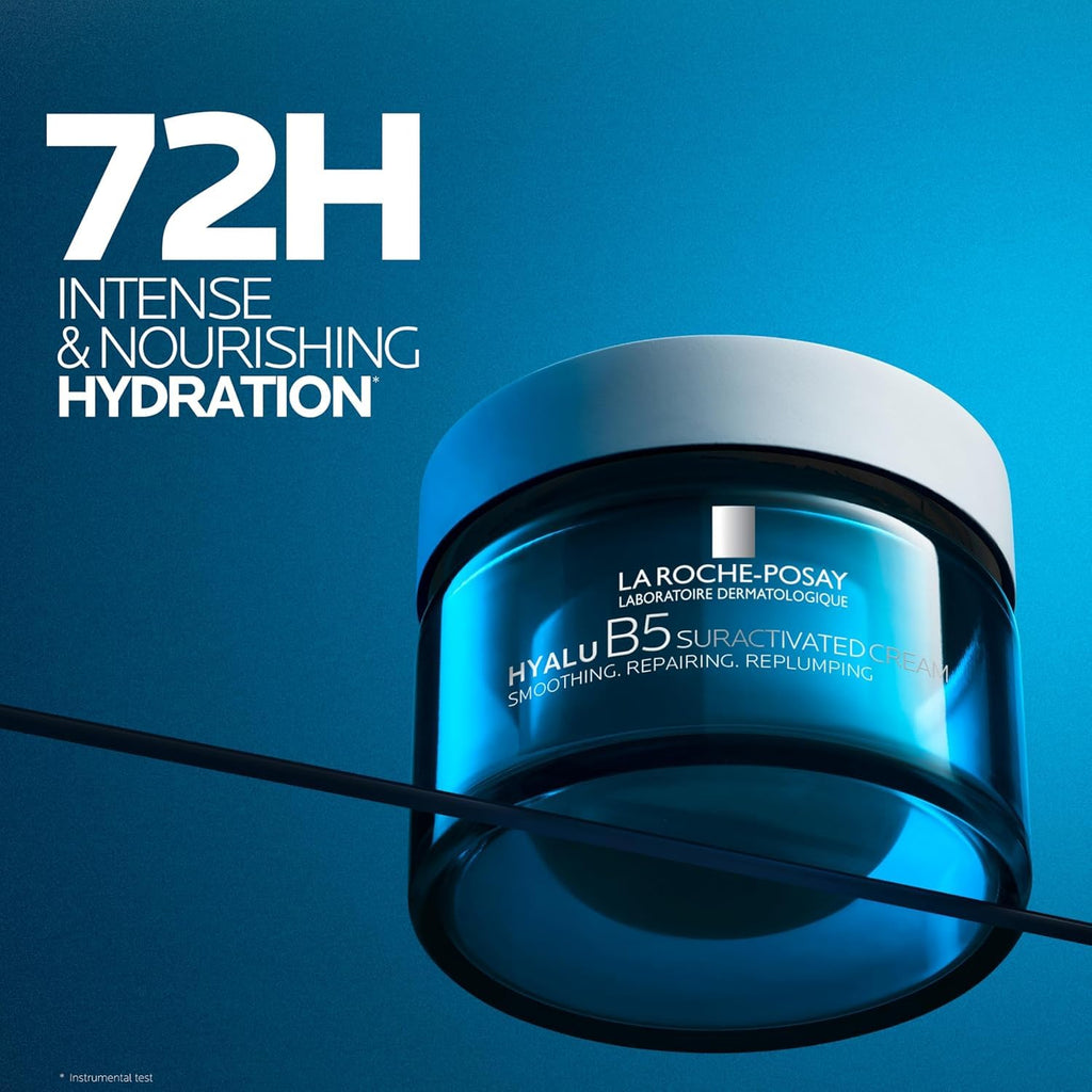 La Roche-Posay Hyalu B5 Super-Activated Anti-Aging Firming Face Cream, 3 Forms of Hyaluronic Acid + Vitamin B5 + Ectoin, Anti-Wrinkle Face Moisturizer Firms Skin + Strengthens Skin's Barrier, 50ml
