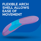Dr. Scholl's Walk Longer Insoles for Women - Comfortable Plush Foam Cushioning Inserts for Walking, Hiking, Standing on Feet All-Day with Arch Support - Walk 50% Longer Without Muscle Fatigue: 2 Pairs