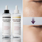 Face Exfoliant, Glow Rice Exfoliant Ampoule Duo, Gentle Soft Peel Exfoliating Face and Body Scrub Skin Shot, Lightweight Hydrating Glow Formula for All Skin, 5.4fl oz*1 Set