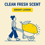 Aunt Fannie's Sink Refresher, Bright Lemon Powder Scrub and Odor Minimizer for Sinks, Drains and Garbage Disposals, 16 Ounces (Pack of 6)