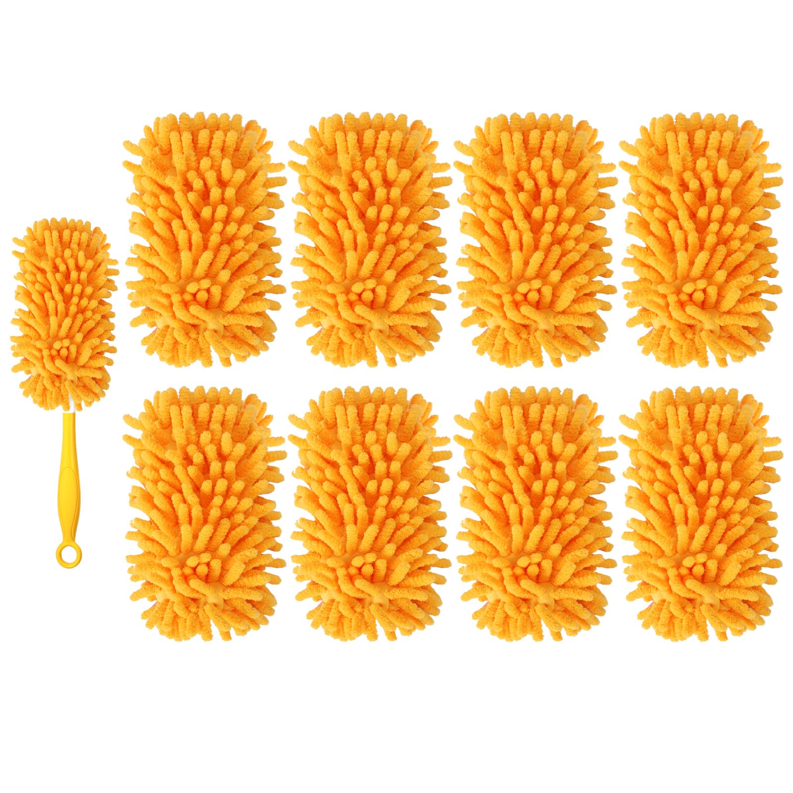 Yicotira Reusable Duster Refill Compatible with Swiffer Duster Kit - Pet Heavy Duty Duster Refills Fit for Swiffer Extended Handle Duster - Microfiber 360 Duster Refills for Dusting Cleaning, 8 Pack