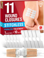 Emergency Wound Closure Strip - Laceration Closure Kit - Stitchless & Easy to Use - Butterfly Bandage