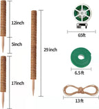 Eibikdi 101in Moss Pole for Plants Monstera 8 Pcs