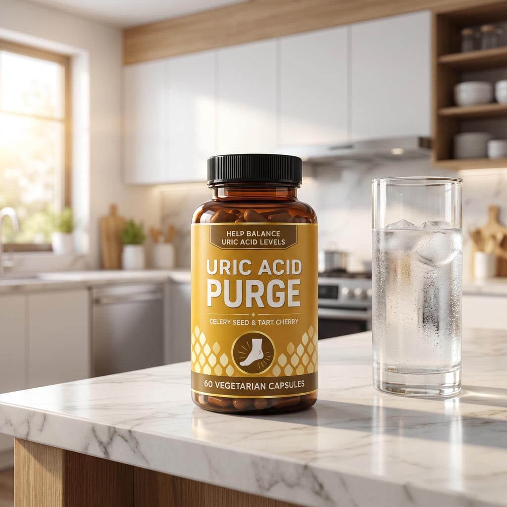 MAVETTO Purge Uric Acid Flush,with Tart Cherry & Chanca Piedra, Celery Seed, Uric Acid Support for Mobility, Blend of Five Ingredients Chosen, Antioxidant Support, 60 Vegetarian Capsules