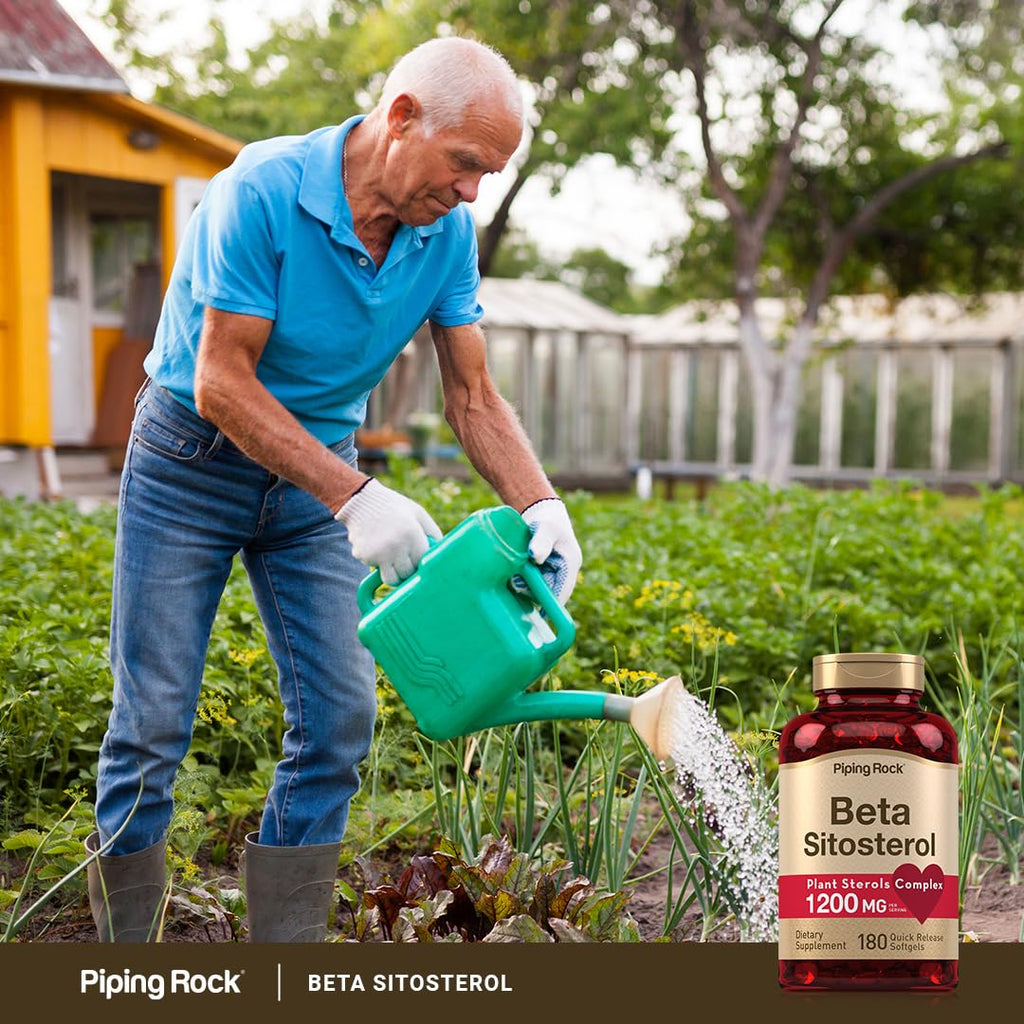 Piping Rock Beta Sitosterol Supplement for Men | 1200 mg | 180 Softgels