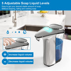 Automatic Soap Dispenser, 17oz Touchless Liquid Dish Soap Dispenser Kitchen