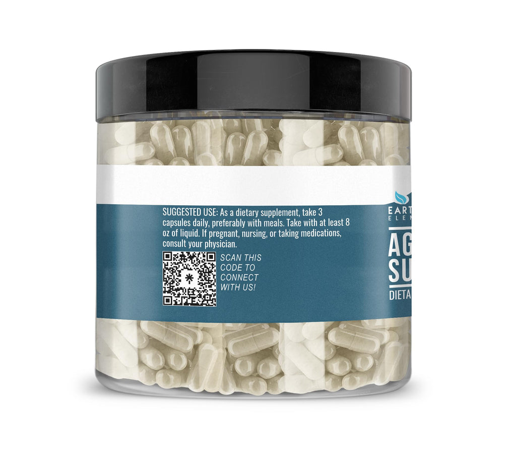 Earthborn Elements Agmatine Sulfate, 200 Capsules, Pure & Undiluted, No Additives