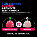 NSF Certified Creatine Gummy 5g - Creatine Monohydrate Gummies for Men & Women. Boost Focus,Strength, and Endurance, Anti-Melting Formula, Vegan, Gluten-Free, Non-GMO,(Raspberry & Blueberry 135 ct)
