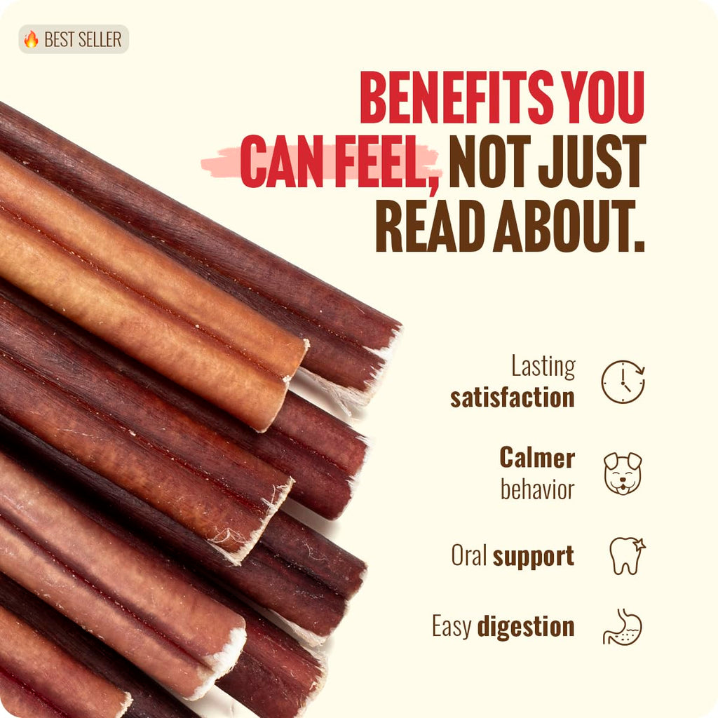 Natural Farm Bully Sticks for Small & Medium Dogs 6 Inch, 12 oz Bulk