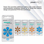 60 Mercury Free Hearing Aid Batteries Size: 675P Cochlear Implant by Power One