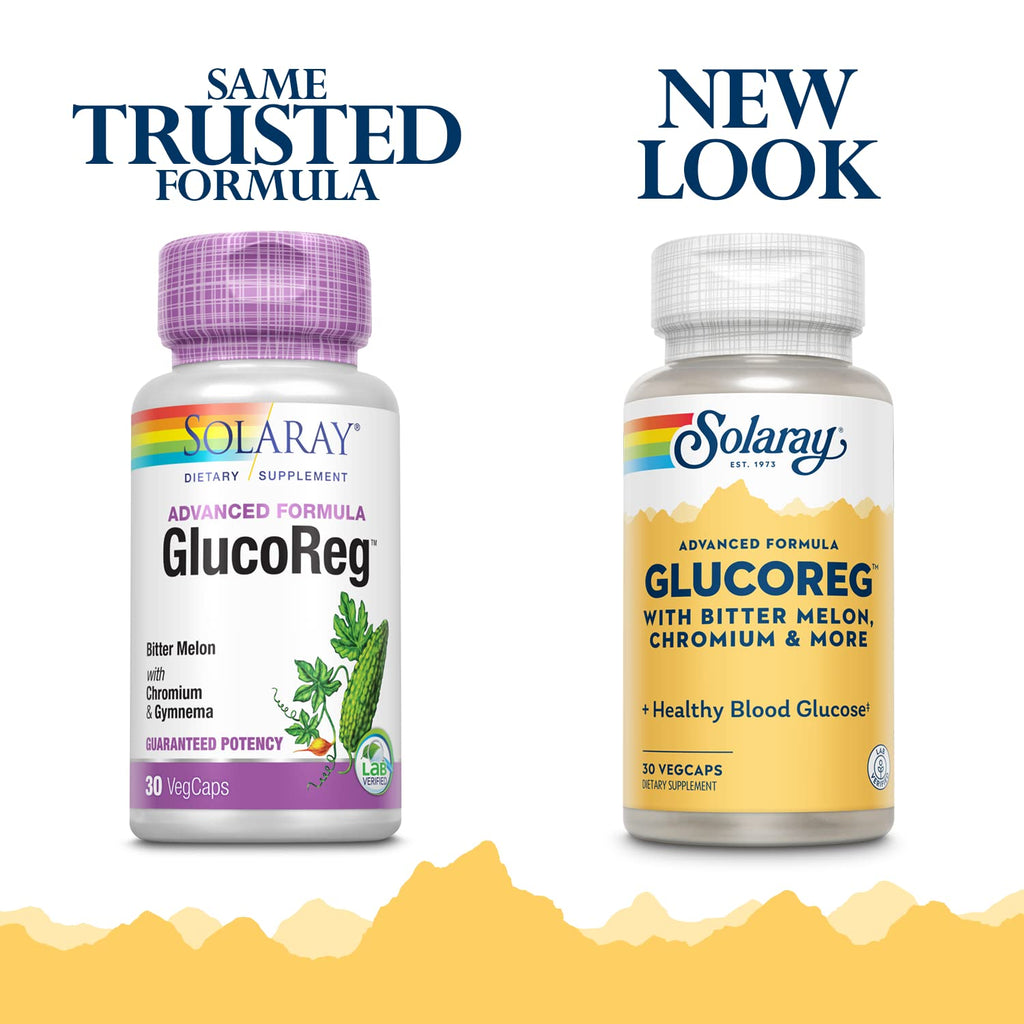 SOLARAY GlucoReg - 30 Capsules