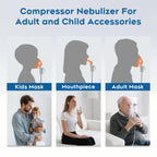 Smart Digital Display Nebulizer Machine for Adults and Kids, Compressor with Timing Function-0519-AUD-D77-K6
