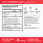 Optimum Nutrition Amino Energy Powder – Energy & Focus Pre Workout with Amino Acids, BCAA, Green Tea Caffeine & Coffee, Muscle Recovery Support – Juicy Strawberry, 30 Servings (Packaging May Vary)