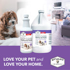 Stuart Pet Supply Co. Professional Strength Deep Clean (Gal.) 3X Carpet Cleaner Solution & Deodorizer, Concentrated Encapsulating Carpet Shampoo, Pet Odor & Dirty Carpet Cleaning Solution 128 fl oz.