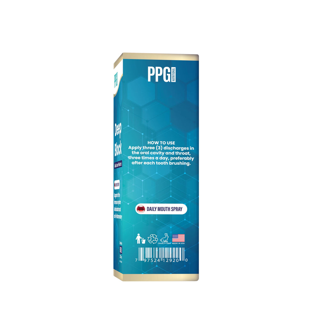 Deep Block - Immune Support Booster - Immune System Support - Daily Mouth Spray - Vitamin D and Zinc - PPG Nutritional