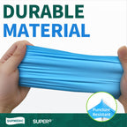 Supmedic Vinyl Disposable Exam Gloves, 4 Mil Powder-Free Latex-Free Food Grade Cooking Cleaning Medical Glove, Blue 100 Pcs (X-Large)