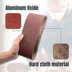 POWERTEC 3 x 21 Inch Sanding Belts, 30PK, 10 Each of 40/60/80 Grits Aluminum Oxide Sandpaper, 3x21 Sanding Belt for Portable Belt Sander, Woodworking, Paint Sanding, Metalworking (110435)
