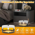 2 Pack Flea Traps for Inside Your Home, Indoor Flea Traps with 8 Sticky Pads, Flea Monitoring Trap for Home, Sticky Insect Catcher for Fleas, Moths & Gnats
