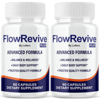 (2 Pack) Flow Revive Capsules, FlowRevive Pills Advanced Premium Prostate Supplement Health Support Formula Vitamins for Men Urinary Function, Comfort, Flow & Balance All Natural Ingredients (120 ct)