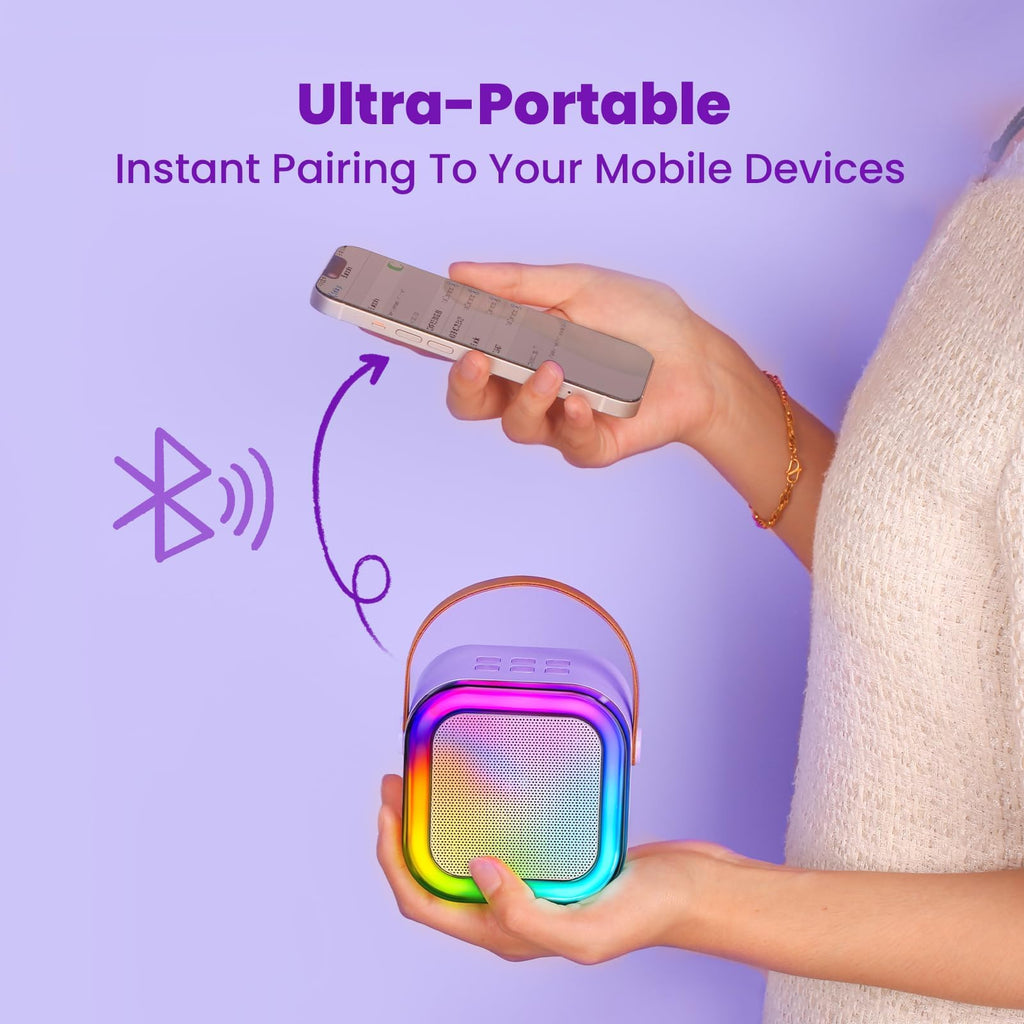 IROO Mini Karaoke Machine for Kids, Birthday Gifts Toys for Girls Ages 3-12