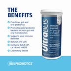 BLIS UltraBLIS Gut & Oral Probiotics K12 Immune Health Support, 40 Lozenges