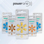 PowerOne Hearing Aid Batteries Size 10, PR70 60 Batteries