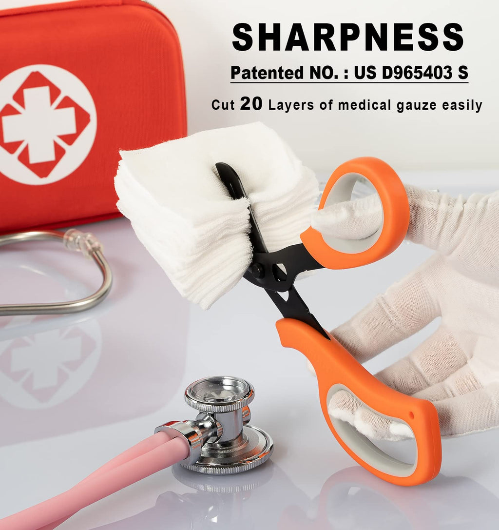MEUUT 3 Pack Medical Scissors with Pen Lights and 4 AAA Batteries for Nurse